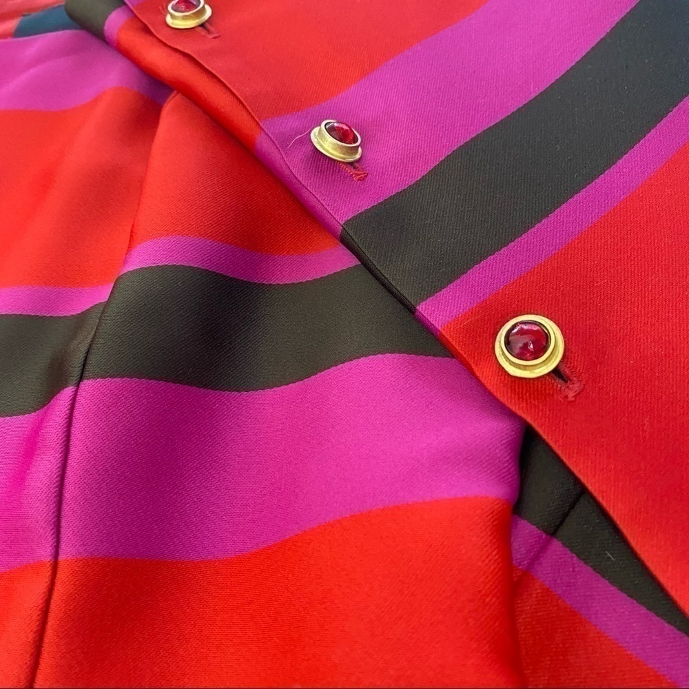 Cynthia Rowley Multi Color Block Striped Shift Sa… - image 6